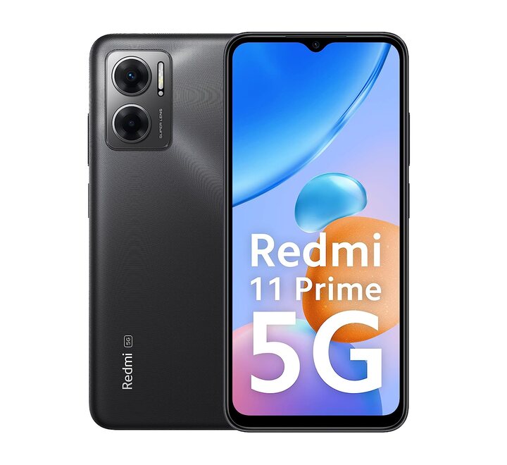 Redmi 11 Prime 5G (Thunder Black 6GB RAM 128GB Storage) | Prime Design | MTK Dimensity 700 | 50 MP Dual Cam | 5000mAh | 7 Band 5G (REDMI-11 PRIME5G BK)